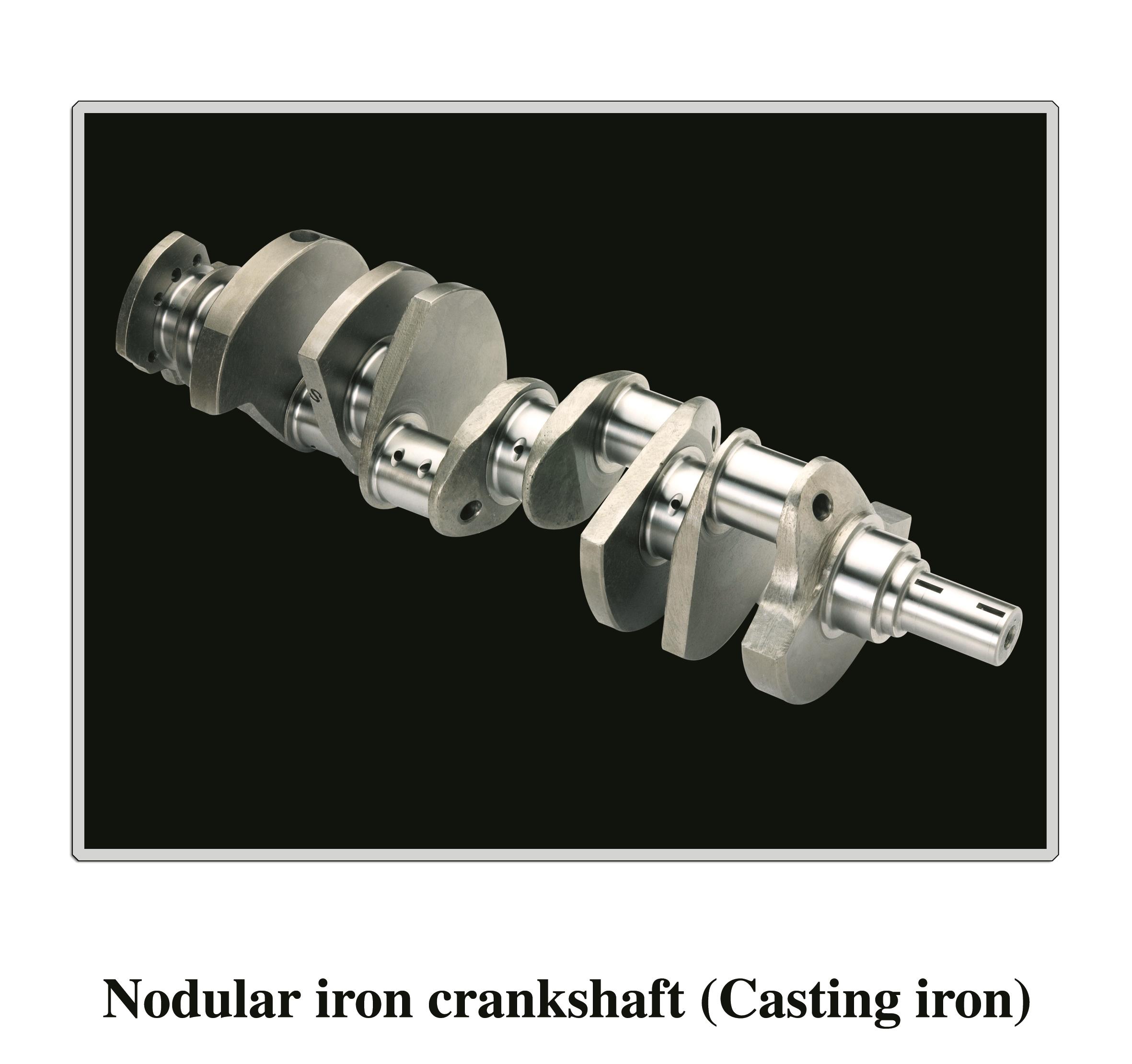 Nodular iron crankshaft (